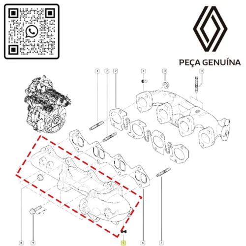 RN 022367 8201022367 COLETOR DE ADMISSAO MASTER 2.3 16V M9T 13... 4